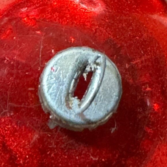 Vintage 1950s Glass Christmas Ornaments Red & Silver Set Of 11 - Picture 7 of 13